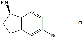 1H-茚-1-胺,5-溴-2,3-二氢-,盐酸盐,(1R) 结构式