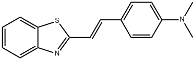 (E) -4-(2-(苯并[D]噻唑-2-基)乙烯基)-N,N-二甲基苯胺 结构式