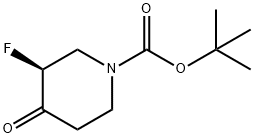 tert-butyl (3s)-3-fluoro-4-oxopiperidine-1-carboxylate 结构式