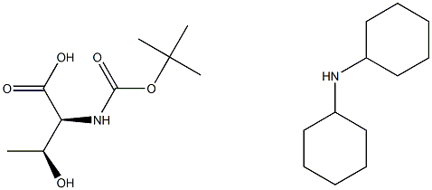 N-BOC-L-ALLO-苏氨酸二环己基铵盐,98% 结构式