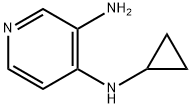 3-氨基-4-(环丙基氨基)吡啶 结构式