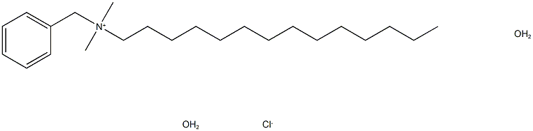 十四烷基二甲基苄基氯化铵水合物 结构式