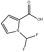 1-(二氟甲基)-1H-吡咯-2-羧酸 结构式