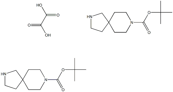 8-BOC-2,8-二氮杂螺[4.5]癸烷半草酸盐 结构式