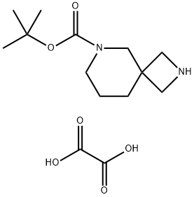 tert-Butyl 2,6-diazaspiro[3.5]nonane-6-carboxylate oxalate(2:1) 结构式