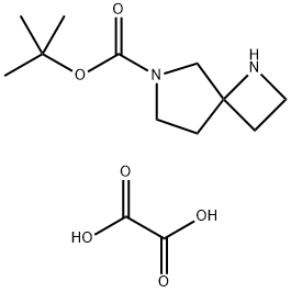 6-BOC-1,6-二氮杂螺[3.4]辛烷草酸盐 结构式