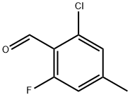 2-chloro-6-fluoro-4-methylbenzaldehyde 结构式