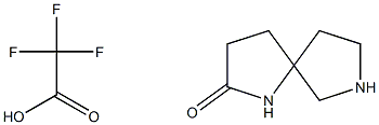 1,7-diazaspiro[4.4]nonan-2-one TFA salt (1:1) 结构式