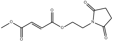 2-(2,5-二氧代吡咯烷-1-基)乙基甲基富马酸酯 结构式