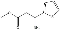 methyl 3-amino-3-(thiophen-2-yl)propanoate 结构式