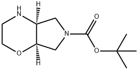 RACEMIC CIS-TERT-BUTYL HEXAHYDROPYRROLO[3,4-B][1,4]OXAZINE-6(2H)-CARBOXYLATE 结构式