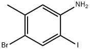 4‐bromo‐2‐iodo‐5‐methylaniline 结构式