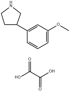3-(3-甲氧基苯基)吡咯烷草酸盐 结构式