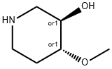 TRANS-4-METHOXYPIPERIDIN-3-OL 结构式
