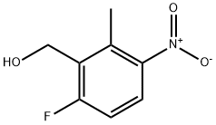 (6-氟-2-甲基-3-硝基苯基)甲醇 结构式