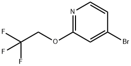 4-BROMO-2-(2,2,2-TRIFLUOROETHOXY)PYRIDINE 结构式