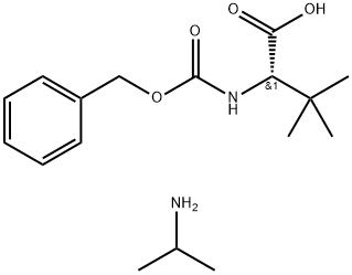 CBZ-L-叔亮氨酸异丙胺盐 结构式