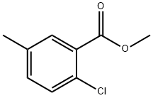 2-氯-5-甲基苯甲酸甲酯 结构式