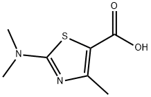 2-(二甲氨基)-4-甲基-1,3-噻唑-5-羧酸 结构式