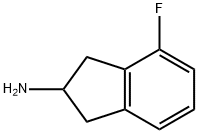 1H-Inden-2-amine,4-fluoro-2,3-dihydro-(9CI) 结构式