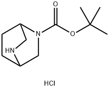 2,5-二氮杂双环[2.2.2]辛烷-2-羧酸叔丁酯盐酸盐 结构式