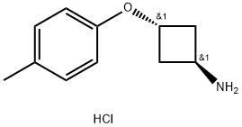 CyclobutanaMine, 3-(4-Methylphenoxy)-, hydrochloride (1:1), trans- 结构式