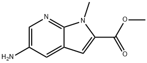 Methyl 5aMino1Methyl1Hpyrrolo[2,3b]pyridine2 carboxylate 结构式