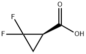 (1R)-2,2-二氟环丙烷-1-羧酸 结构式