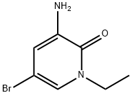 3-氨基-5-溴-1-乙基吡啶-2(1H)-酮 结构式