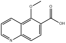 5-甲氧基喹啉-6-羧酸 结构式