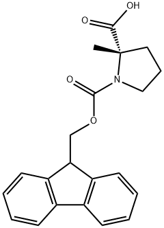 (S)-N-FMOC-Α-METHYLPROLINE 结构式