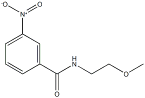 N-(2-methoxyethyl)-3-nitrobenzamide 结构式