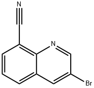 3-bromoquinoline-8-carbonitrile 结构式