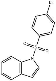 1-(4-bromobenzenesulfonyl)-1H-indole 结构式