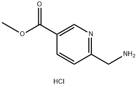 6-(氨基甲基)烟酸甲酯二盐酸盐 结构式