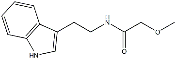 N-[2-(1H-indol-3-yl)ethyl]-2-methoxyacetamide 结构式