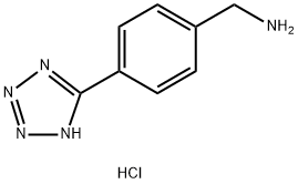 (4-(2H-四唑-5-基)苯基)甲胺盐酸盐 结构式