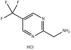 (5-(三氟甲基)嘧啶-2-基)甲胺盐酸盐 结构式