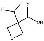3-(difluoromethyl)oxetane-3-carboxylic acid 结构式