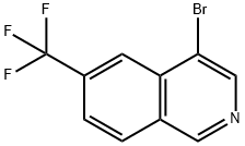 4-溴-6-(三氟甲基)异喹啉 结构式