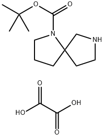 tert-Butyl 1,7-diazaspiro[4.4]nonane-1-carboxylate oxalate(2:1) 结构式