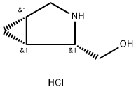 (1R,2S,5S)-rel-3-Azabicyclo[3.1.0]hexan-2-ylmethanol hydrochloride 结构式