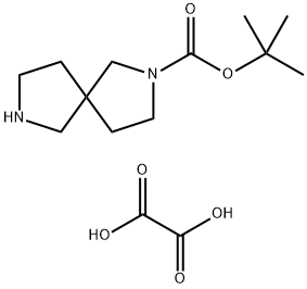 tert-Butyl 2,7-diazaspiro[4.4]nonane-2-carboxylate oxalate(2:1) 结构式
