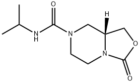 (R)-N-isopropyl-3-oxotetrahydro-1H-oxazolo[3,4-a]pyrazine-7(3H)-carboxamide 结构式