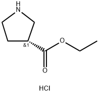 (R)-3-吡咯烷甲酸乙酯盐酸盐 结构式