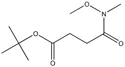 4-(甲氧基(甲基)氨基)-4-氧代丁酸叔丁酯 结构式