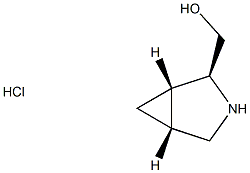 (1S,2S,5R)-rel-3-azabicyclo[3.1.0]hexan-2-ylmethanol hydrochloride 结构式