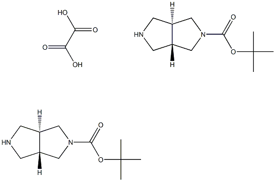tert-butyl (3as,6as)-rel-octahydropyrrolo[3,4-c]pyrrole-2-carboxylate hemioxalate 结构式