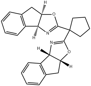 (3AS,3'AS,8AR,8'AR)-2,2'-环亚戊基双[3A,8A-二氢-8H-茚并[1,2-D]噁唑 结构式
