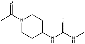 1-(1-acetylpiperidin-4-yl)-3-methylurea 结构式
